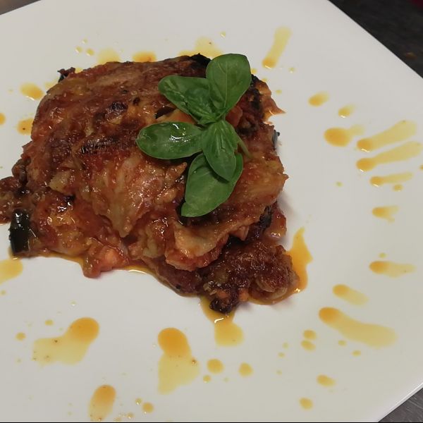  Parmigiana di Melanzane con mozzarella di bufala di Oleggio