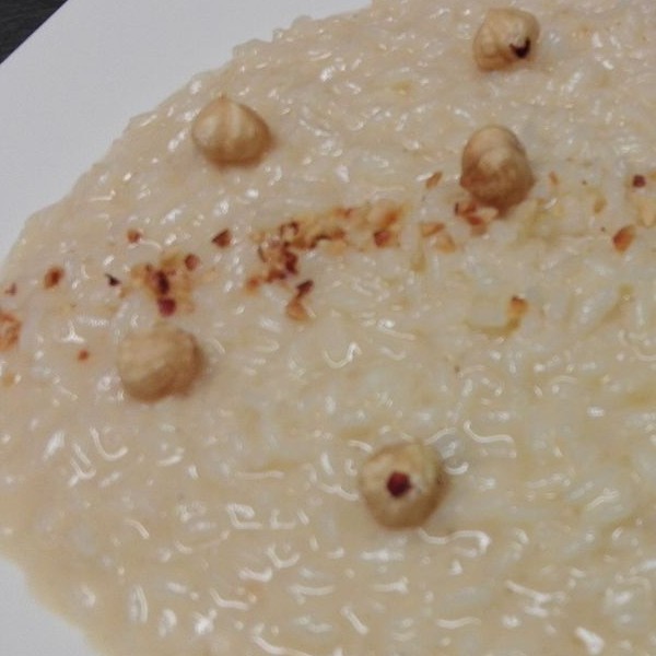 risotto alla toma Mottarone e nocciole